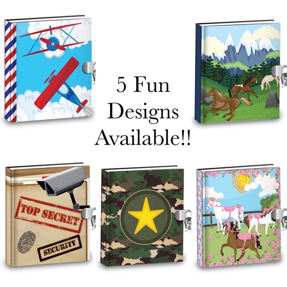 Kid’s Wild Horse Top Secret Locking Diary/Journal - Picture 3 of 16